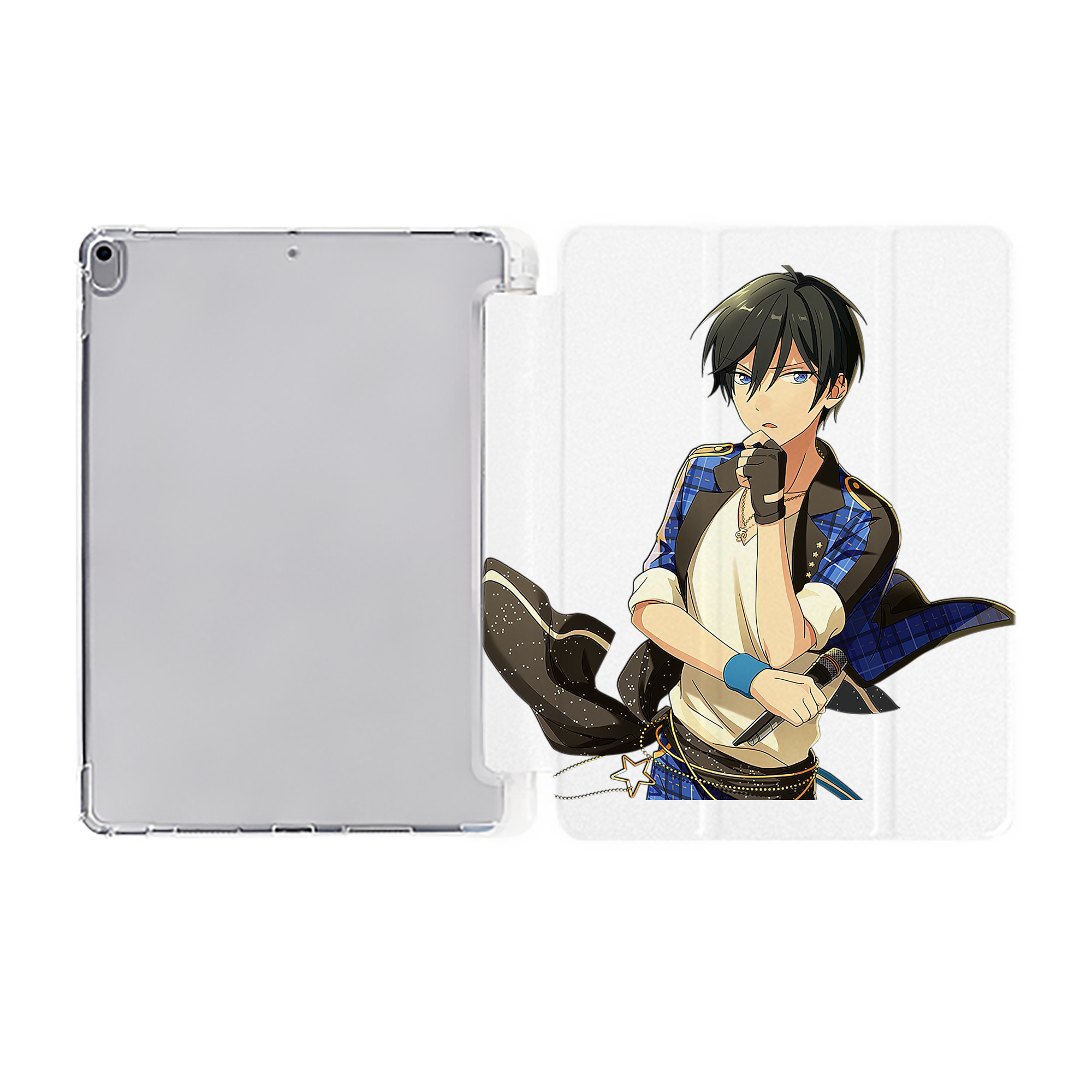 （画像用） あんさんぶるスターズ! Ensemble Stars IPad ケース ペン収納付き 三つ折りスタンド PUレザー×シリコン 対応機種9.5/10.5/10.9インチ